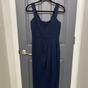 Navy Xscape dress, NWT